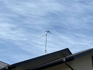 福岡市の西区今宿でアンテナ工事