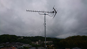 大宰府市の青山でアンテナ取り付け