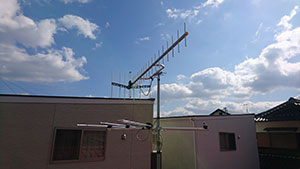 福岡市の今宿東でアンテナ工事