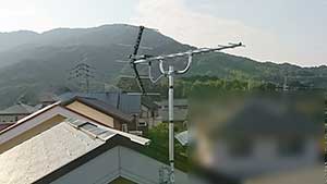 糸島市の師吉でアンテナ取り付け