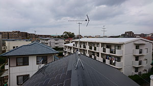 福岡の東区で地デジアンテナ取り付け