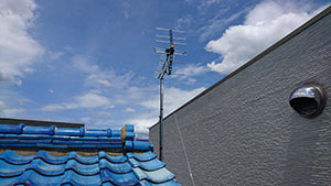 福岡市野芥でアンテナ取り付け工事