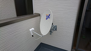 福岡市の早良区で新築にBSアンテナ工事