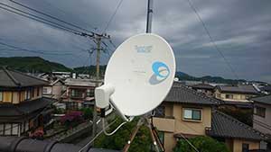 デジタルBSアンテナ修理と取り付け