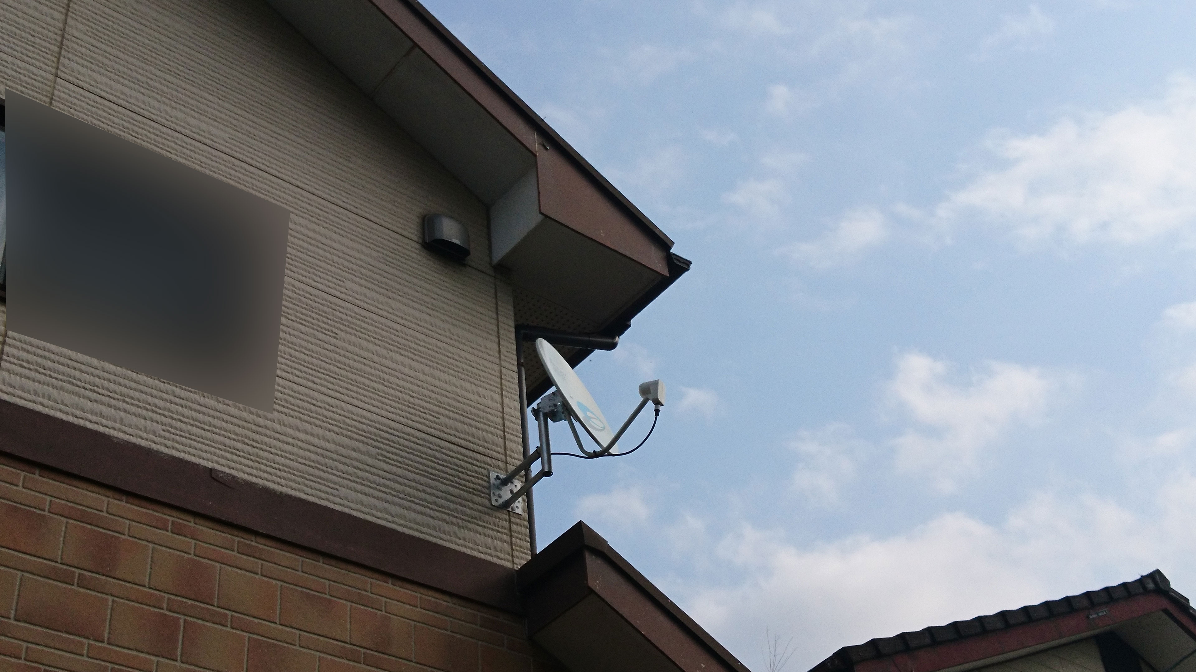 糸島の高祖でBSアンテナ取り付け工事