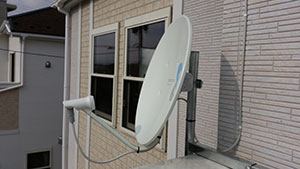 大宰府市の国分でBSアンテナ取り付け