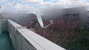 糸島市の前原北でBSアンテナ取り付け