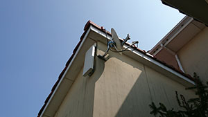 糸島の南風台でBSアンテナ取り付け