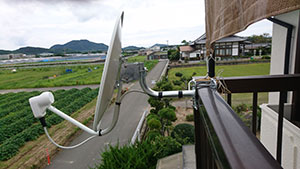 福岡市の西区今津でＢＳ分配工事