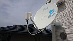 糸島市の伊都の杜でBSアンテナ取り付け