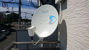 大野城市の上大利でBSアンテナ工事