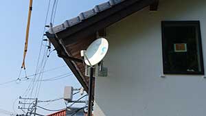 福岡の西区でBSアンテナ取り付け