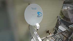 糸島から早良区の東入部にBSアンテナ工事