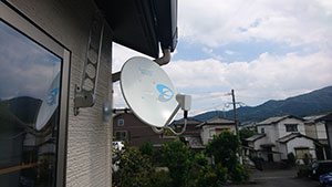 早良区野芥でBSアンテナ工事