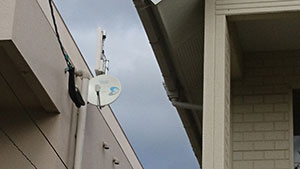 前原の北新地でBSアンテナ取り付け