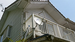 糸島市の篠原でBSアンテナ取り付け