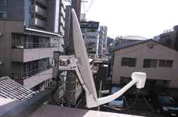 福岡BSアンテナベランダ取り付け