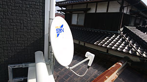 福岡市の南区屋形原でアンテナ工事