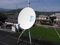 BSアンテナベランダ取り付け