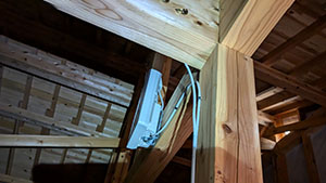 糸島市の前原北でアンテナ工事