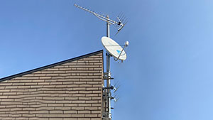 福岡市早良区でアンテナ工事