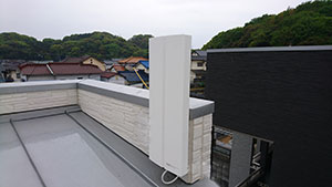 福岡市の東月隈でアンテナ取り付け