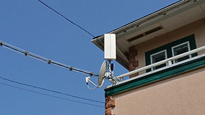 糸島の二丈深江でデザインアンテナ取り付け