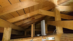 福岡の西区でデザインアンテナ取り付け工事