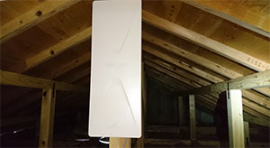 福岡の西区福重でデザインアンテナ取り付け