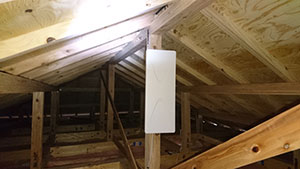 福岡市東区でデザインアンテナ取り付け工事