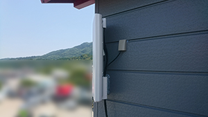 糸島の末永でデザインアンテナ取り付け工事