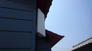 糸島市の神在でアンテナ工事