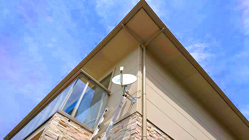 糸島市の芥屋でBSアンテナ取り付け