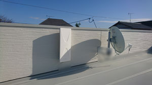 福岡の東区香椎でデザインアンテナ取り付け