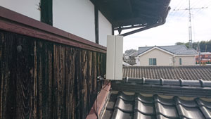 糸島市の前原でアンテナ取り付け工事