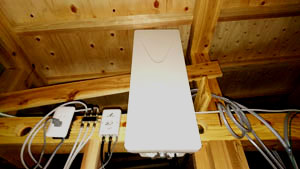 糸島の前原北でアンテナ取り付け工事