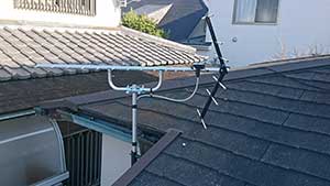 福岡市は西区姪浜に地デジアンテナ取り付け工事