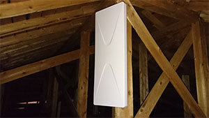 糸島の美咲が丘でアンテナ工事