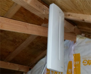 福岡の西区野方でデザインアンテナ取り付け