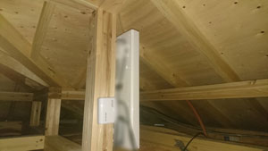 福岡市の西区野方で地デジのアンテナ取り付け