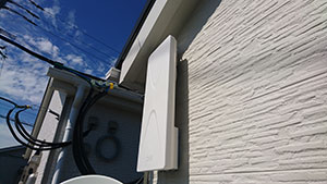 大野城市の上大利で平面アンテナ工事