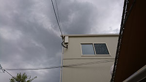 福岡市早良区の田でアンテナ取り付け工事