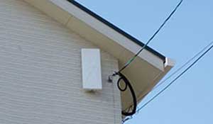 糸島の荻浦で平面アンテナ取り付け工事