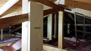 福岡市の早良区田隈でデザインアンテナ取り付け