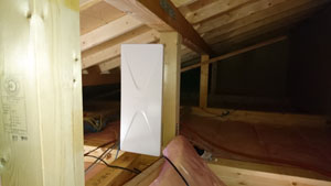 福岡の早良区でデザインアンテナ取り付け