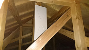 春日市の一の谷でデザインアンテナ取り付け