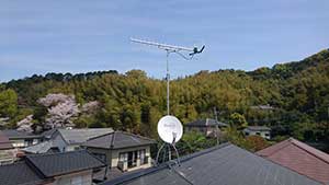 糸島の浦志アンテナ工事