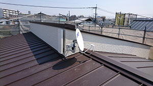 福岡市の城南区茶山でBSアンテナ取り付け