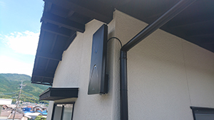 福岡市の早良区でアンテナ取り付け工事