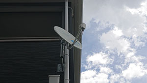 福岡市東区でBSアンテナ取り付け工事